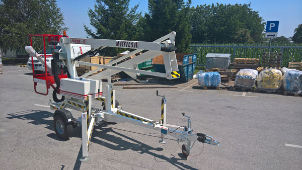 Trailer mounted aerial work platform Matilsa Parma9